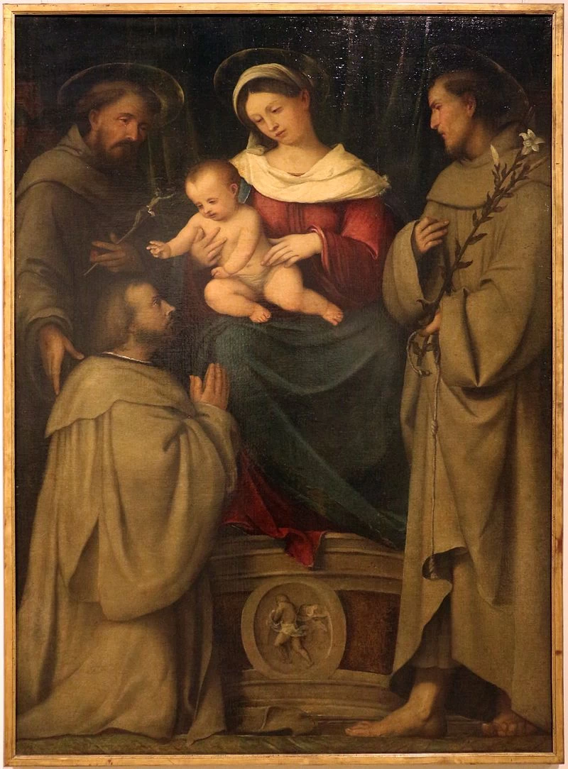 Il Romanino-117-Madonna in trono con Santi-Castello Sforzesco (MI)